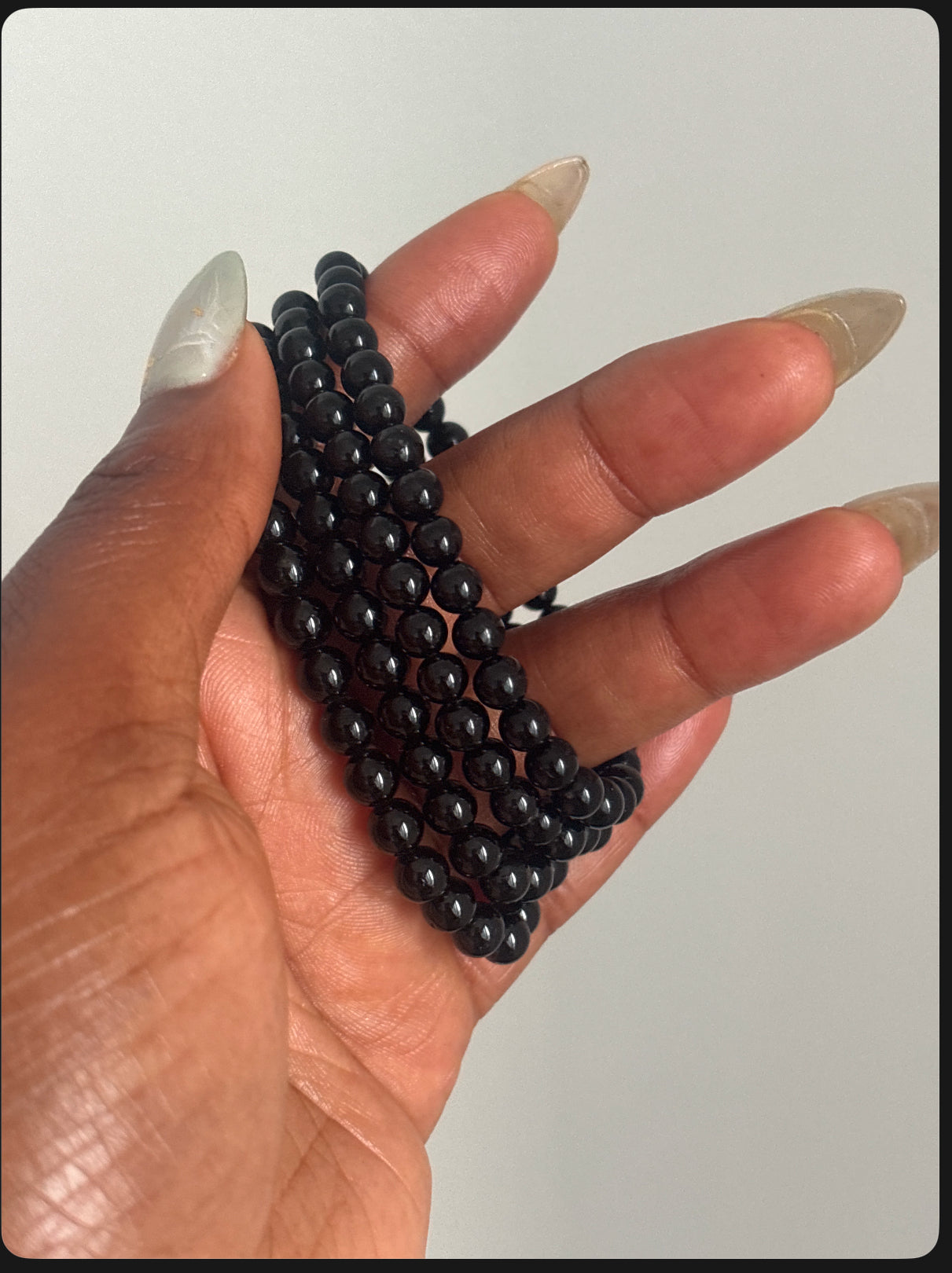 Black Tourmaline Protection Bracelet |Blessed & Consecrated | Evil Eye + St. Michael Oil