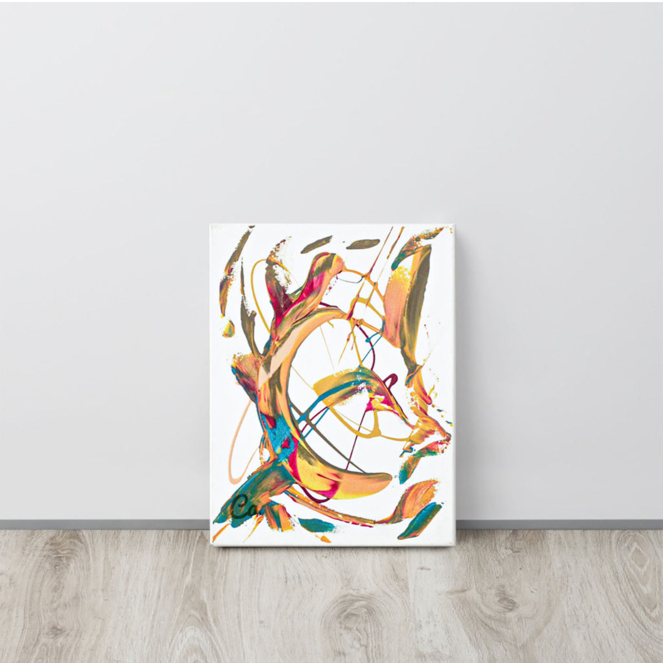 ChicA D original spiritual artwork - abstract intuitive painting by The Cardinal Enchantress