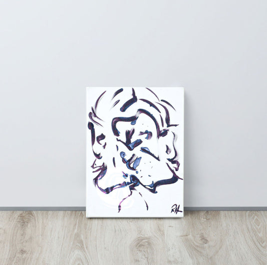 Three Sides to a Story original intuitive spiritual art painting by The Cardinal Enchantress